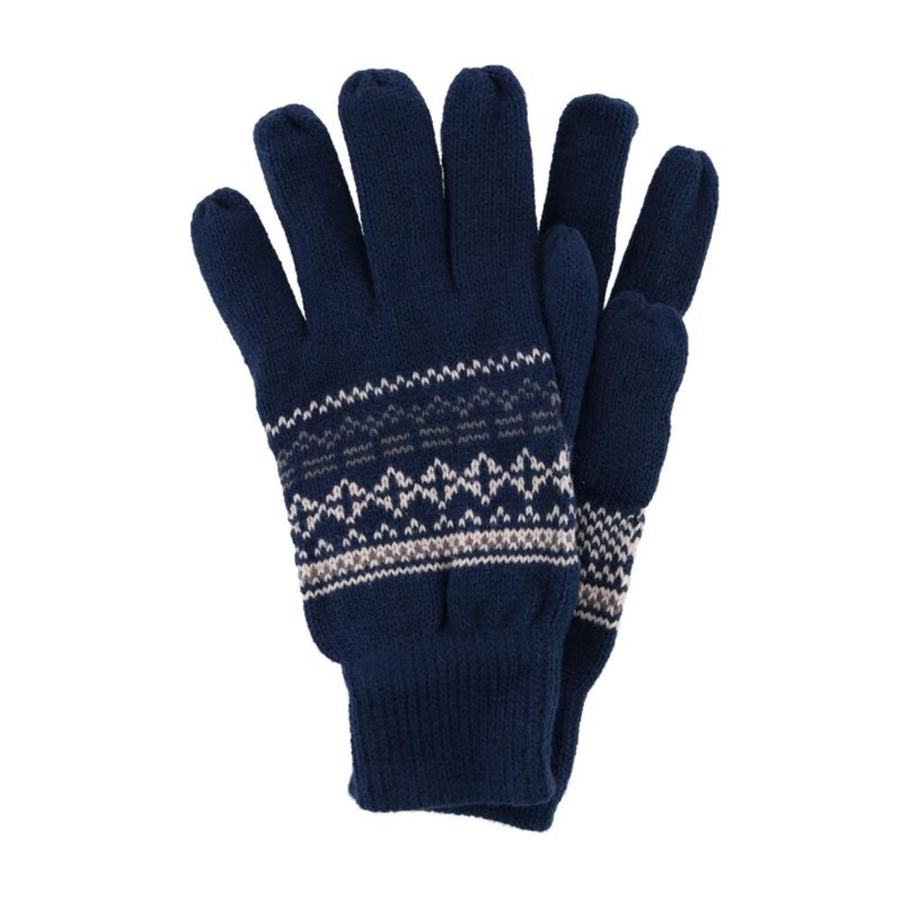CTM Men's Knit Winter Pattern Glove